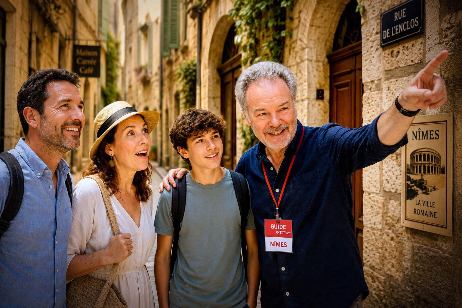 Balade touristique à Nîmes